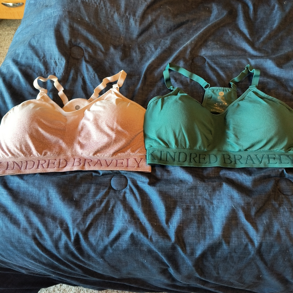Kindred Bravely Women's Intimates Set - Green and Pink